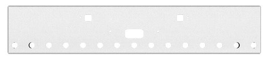Bumper For KENWORTH, KW, W990, 2018-2026, 18", BOXED END, CHROME, TOW HOLES, STEP HOLES, LIGHT HOLES, 7ga