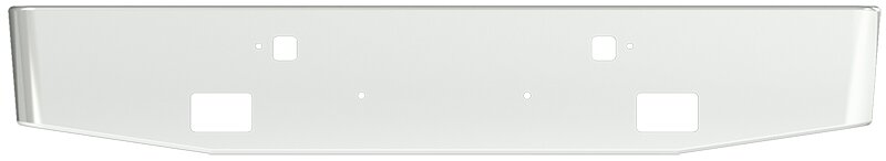 BUMPER FOR PETERBILT 365, 367, 388, 389, 567 2007-2022 16" TAPER ROLLED END CHROME