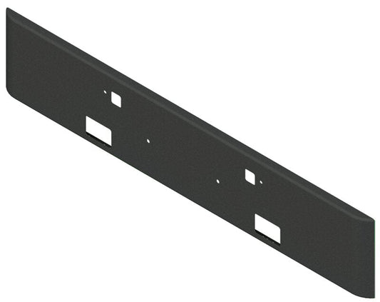 Bumper For KENWORTH, KW, W990, 2018-2026, 18", SQUARE ROLLED END, CHROME, FOG HOLES, TOW HOLES, 7ga