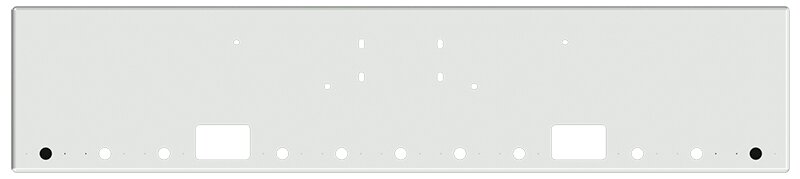 Bumper For KENWORTH, KW, W990, 2018-2026, 20", BOXED END, CHROME, FOG HOLES, HITCH HOLES, LIGHT HOLES, 10ga