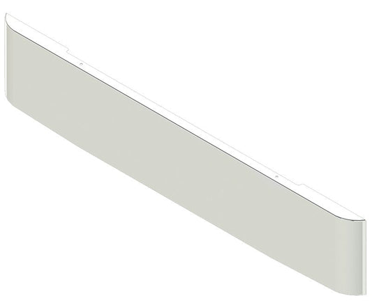 Bumper For KENWORTH, KW, W990, 2018-2026, 18" to 17", TAPER HAND FORM, CHROME, BLIND MOUNT, 10ga