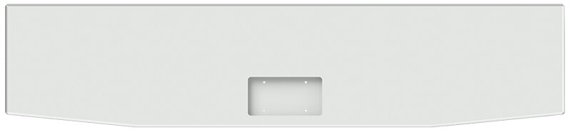 Bumper For KENWORTH, KW, W990, 2018-2026, 20" to 18", AMERICAN EAGLE BOXED END WITH 8" EARS, CHROME, BLIND MOUNT, 10ga