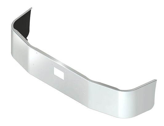 BUMPER FOR PETERBILT 385 WITH 120" BBC SETBACK AXLE 1995-2007 18" SETBACK AXLE CHROME WITH TOW HOLE