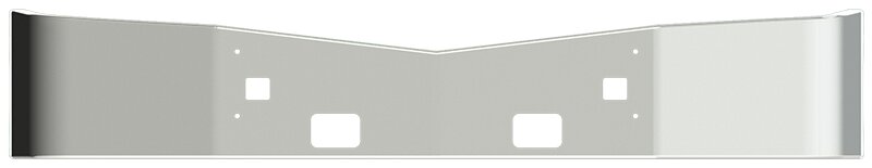 BUMPER FOR PETERBILT 579 SETBACK AXLE 2012-2020 WITH TOW HOLE & STEP HOLES