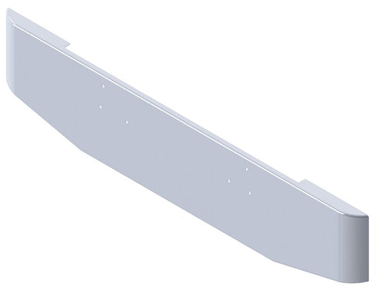 BUMPER FOR WESTERN STAR CONVENTIONAL 1967-1984 20" TAPER HAND FORM CHROME WITH MOUNTING HOLES ONLY