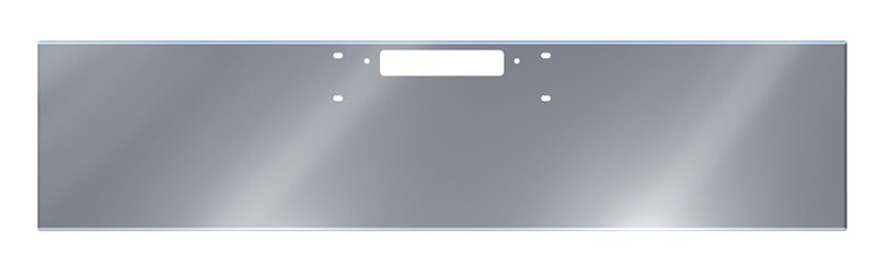 BUMPER FOR WESTERN STAR 4900SF, 4900EX, CONSTELLATION, LOWMAXX, HERITAGE 1989-2007 22" AMERICAN EAGLE BOXED END WITH 8" EARS CHROME WITH TOW HOLE