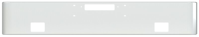 BUMPER FOR WESTERN STAR 4900SF, 4900EX, CONSTELLATION, LOWMAXX, HERITAGE 1989-2007 16" SQUARE HAND FORM CHROME