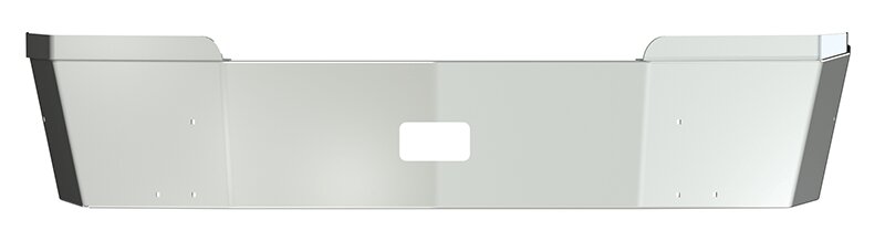 BUMPER FOR WESTERN STAR 5700XE 2015-2022 14" SETBACK AXLE WITH TOP EXTENSIONS CHROME WITH MOUNTING HOLES ONLY