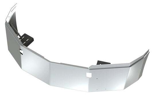 BUMPER FOR WESTERN STAR 5700XE 2015-2022 14" SETBACK AXLE WITH TOP EXTENSIONS CHROME WITH TOW HOLE