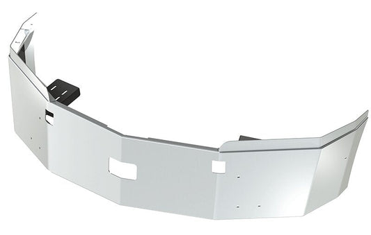 BUMPER FOR WESTERN STAR 5700XE 2015-2022 16" SETBACK AXLE WITH TOP EXTENSIONS CHROME WITH TOW HOLE