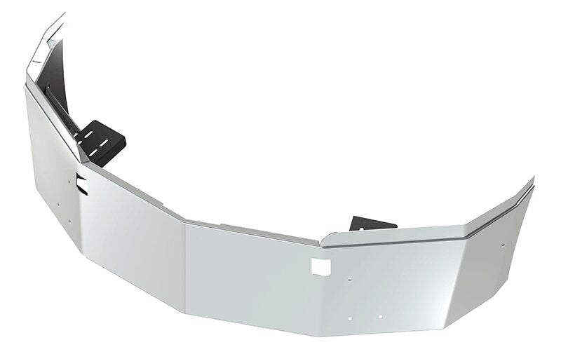 BUMPER FOR WESTERN STAR 5700XE 2015-2022 16" SETBACK AXLE WITH TOP EXTENSIONS CHROME WITH TOW HOLE