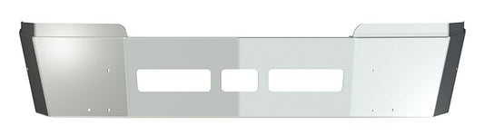 BUMPER FOR WESTERN STAR 5700XE 2015-2022 14" SETBACK AXLE WITH TOP EXTENSIONS CHROME WITH TOW HOLE & VENT HOLES