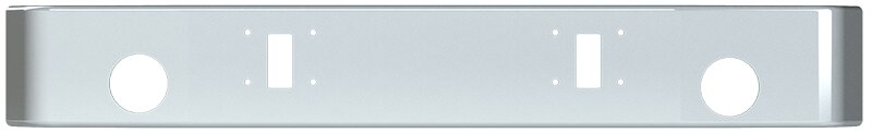 BUMPER FOR XPEDITOR ALL YEARS 12" WRAP AROUND "FACTORY STYLE" CHROME WITH TOW HOLE & ROUND FOG LIGHT HOLES