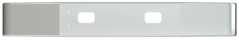 BUMPER FOR VOLVO WG SETBACK AXLE 1991-2001 12" TO 14" SETBACK AXLE CHROME WITH TOW HOLE