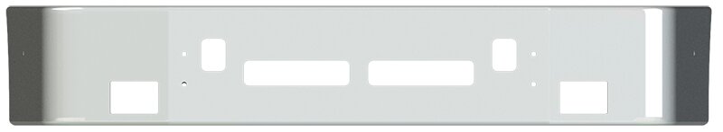 BUMPER FOR VOLVO VNL SETBACK AXLE - REPLACES STAINLESS CLAD 1996-2003 16" SETBACK AXLE CHROME