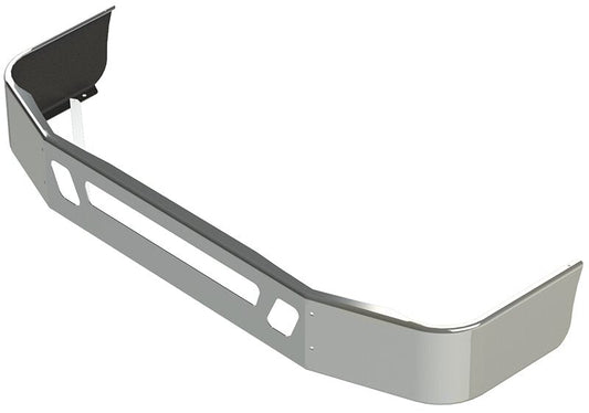 BUMPER FOR VOLVO VNM SETBACK AXLE 2004-2017 12" TO 14" SETBACK AXLE CHROME WITH TOW HOLE & VENT HOLES